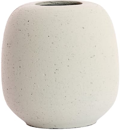 Light & Living vaas ASTREA van steen in crème tint - Ø40x42 cm