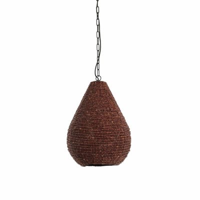 Light & Living Hanglamp Kabinda - Bruin - Ø31x39cm - Modern - Hanglampen Eetkamer, Slaapkamer, Woonkamer
