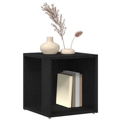 vidaXL - Hoekplanken - 33 - x - 33 - x - 34,5 - cm - Bewerkt - hout - Zwart - eiken