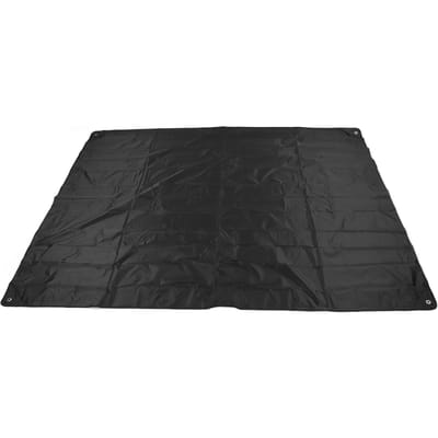Drumstelhoes Zilver Gecoat 420D Oxford Doek Opvouwbaar Meubel Stofhoes voor Binnen Buiten Zwart