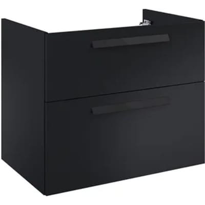 Elita Wastafelonderkast Ness 70cm - Zwart Mat - Met 2 Lades