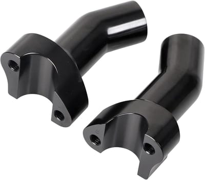 Motorfiets Stuurverhogers - Stuur Riser - Comfortabel Rijden - CNC Gefreesd Aluminium - 3.5 Inch Verhoging - Zwart