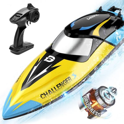 Snelle RC Raceboot met Borstelloze Motor tot 30+ km/u voor Zee, Zwembad en Meer