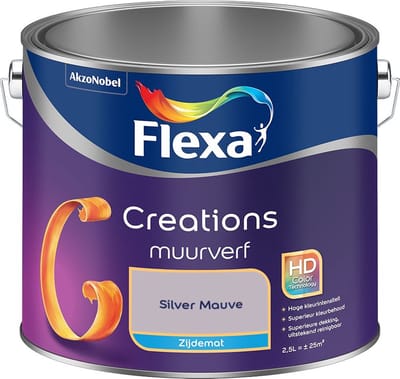 Flexa - Creations Muurverf Zijdemat - Silver Mauve - Mengverf - 2,5 L