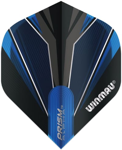 Winmau Prism Alpha Black & Blue - Dart Flights