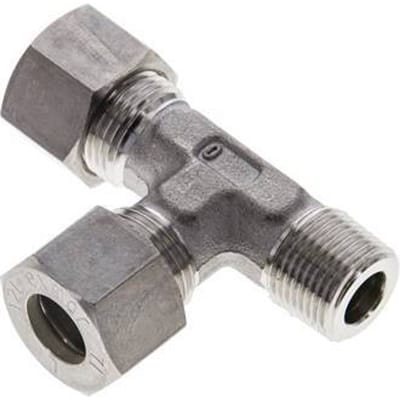 12L & R3/8'' RVS L-vorm Knelfitting Buitendraad 315bar ISO 8434-1