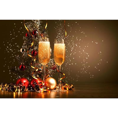 5D DIY Diamond Painting Kerstmis Proost Borduurmozaïek Kruissteek Strass Decor 20X30CM brown
