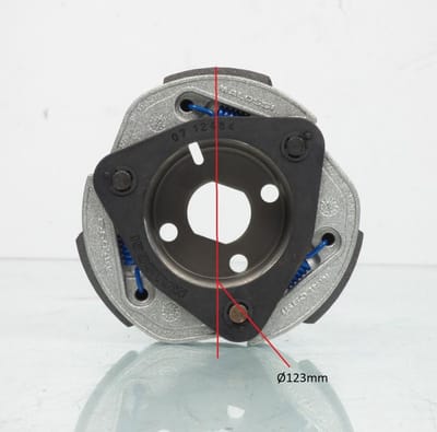 nieuwe malossi koppelingsplaat voor sym 125 fiddle 3 scooter