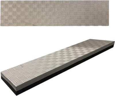 Fietsmat Set - Hometrainer Mat - Thuis Fitness - Geluidsreducerend - 2 Stuks - Zwartgrijs