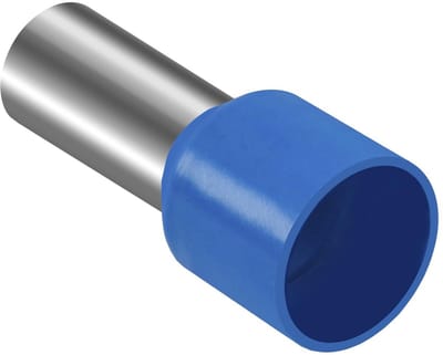 Dailygoody - Cord End Terminal - Crimp Connector - Voor Elektrisch Gebruik - Blauw - 100 Stuks - Geschikt voor 6 mm² - Hoogwaardige Kwaliteit