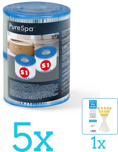 Intex Filter Cartridge S1 voor Opblaas Spa Jacuzzi - 2 stuks - Volumebundel - Filters - 5-delig