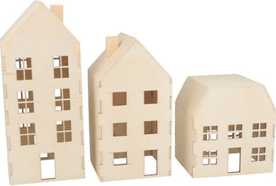 Artemio 3 houten huisjes