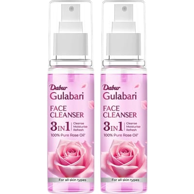 Dabur Gulabari Premium Rozenwater met Aloë Vera 400ml | Hydraterende Reiniger, Toner & Moisturizer voor Alle Huidtypen beige