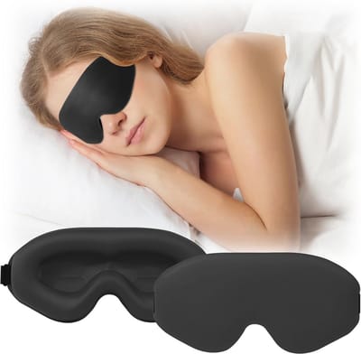 3D Slaapmasker voor Zijslapers - Ergonomisch en Verstelbaar Oogmasker voor Diepe Slaap