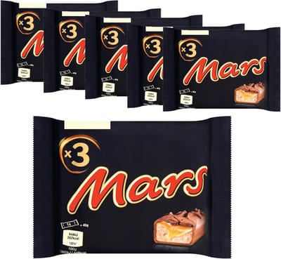 6 x 3-pack Mars á 135 gram - Voordeelverpakking Snoepgoed