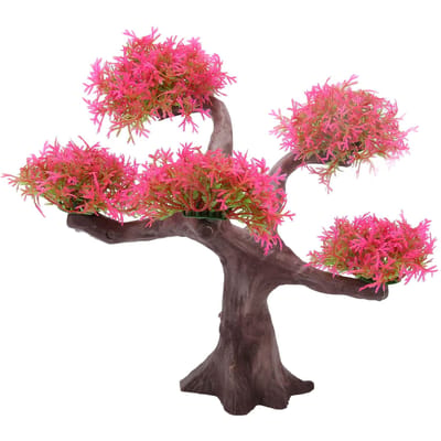 Aquariumplant Ornament Simulatie Kunstmatig Mooi Landschap Vis Tank Decoratie Roze pink
