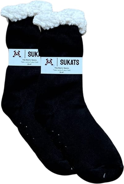Sukats® Huissokken - Homesocks - Maat 36-41 - Dames Huissokken - Antislip Sokken - Fluffy Sokken - Slofsokken - Variant 154 - Meerdere Maten en Varianten - Verwarmde Sokken
