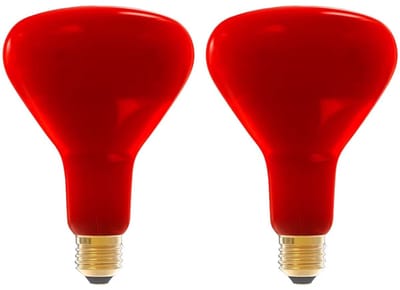 Technik Infrarood Warmtelamp R125 E27 - 150W - 1250lm 2700K - Rood Licht - 2 stuks