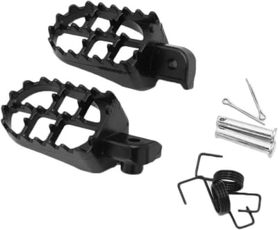 Motorfiets Pedaal - Voetsteunen Set - Motor Rijden - Antislip Oppervlak - Universele Pasvorm - Zwart