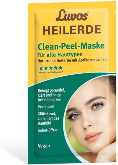Luvos Heilaarde clean-peel masker alle huidtypes 7.5ml 2 Stuks