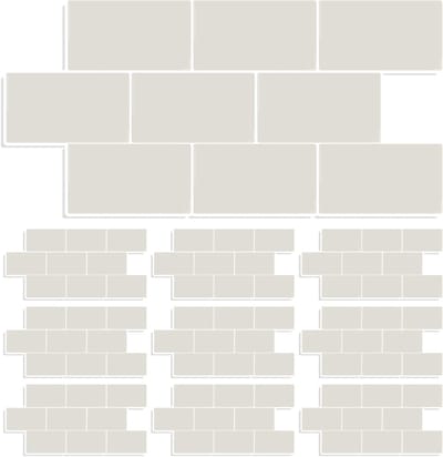 3D Waterdichte Wandtegels, Zelfklevende Tegelstickers voor Keuken en Badkamer, 10 Stuks, 30.5 x 15.2 cm, Beige, Makkelijk aan te Brengen, Decoratieve Wandbekleding