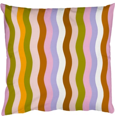 Sierkussens - Kussentjes Woonkamer - 50x50 cm - lijnen - Golven - Pastelkleuren - Patroon