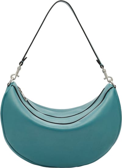 LIEBESKIND BERLIN Leren Schoudertas Melli Kodiaq Sheep Hobo Bag Petrol