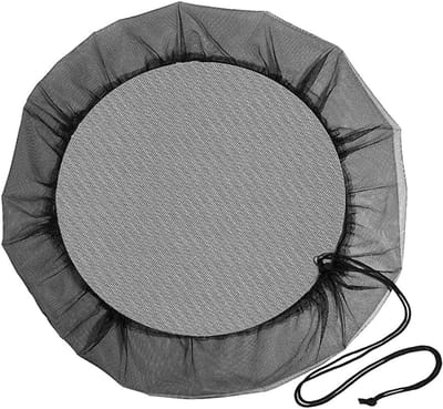 Rain Barrel Mesh - Anti-Mosquito - Diameter 95cm - Garden Insect Preventer - Elastic Band
