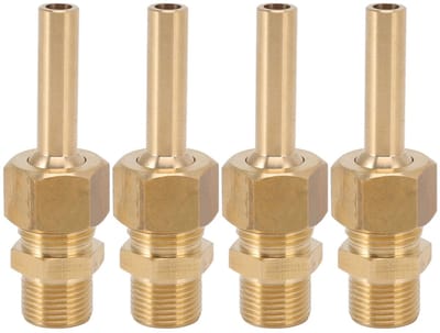 Dailygoods- Waterfontein Sproeier 4PCS - Koper - Lekvrije Verbinding - Hoogwaardige Sterkte - Duurzaam - Voor Vijver - Fonteinmondstuk