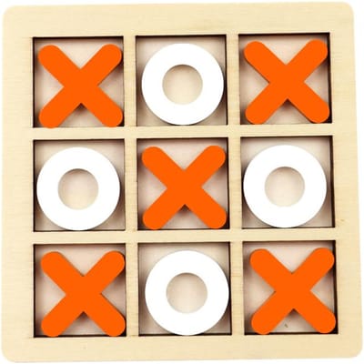Houten XO Boter-kaas-en-eieren Spel Mini Schaakbord Interactief Puzzel Training Montessori Vroeg-educatief Speelgoed Cadeau voor Kinderen Jongen Meisje