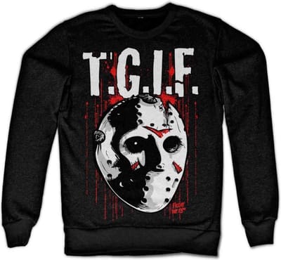 Friday The 13th Sweater/trui -S- T.G.I.F. Zwart
