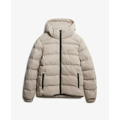 Superdry - Microvezel Sport Puffer Jas Met Capuchon - Heren - Gewatteerde jassen