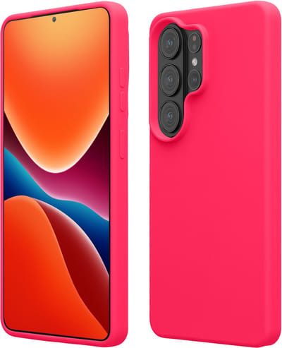 kwmobile telefoonhoesje geschikt voor Samsung Galaxy S26 Ultra - Hoesje met siliconen coating - Smartphone case in neon roze