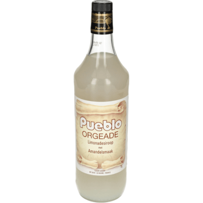 Pueblo Orgeadesiroop voor Home Baking & Sugar - Zelfgemaakt Bakken - Natuurlijke Zoetstof in Glazen Fles 1 Liter