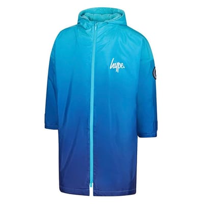 Blauw Vervagende Jongens Droge Robe Jack Warme Verander Zwem Buitenkleed