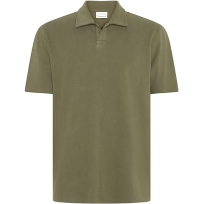 Polo bouclé KnowledgeCotton Apparel Loose
