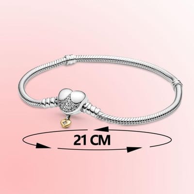 Echte 925 Sterling Zilveren Armband Hartvormige Mode Sieraden Geschikt voor Dames Om te Dragen Sterling Zilver white