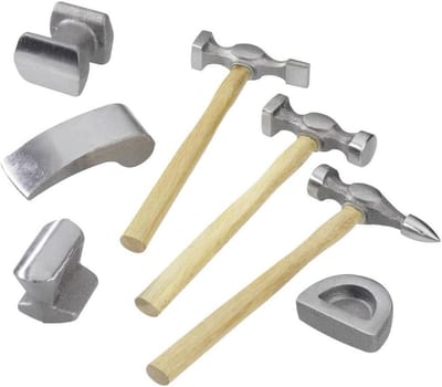 Uitdeukset Set - Gereedschap Set - Auto Herstellen - 7 Delig - Niet Gespecificeerd - Zilver