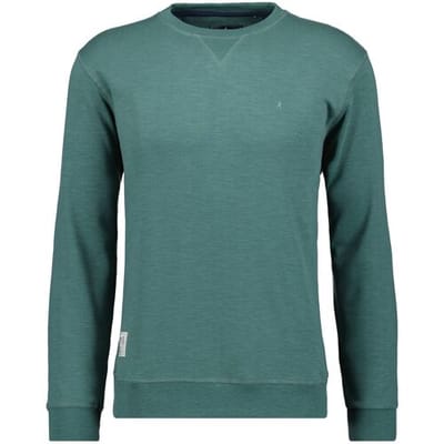 Ragman Trui Sweat Tow-Tone Look Slub Jersey Groen / male