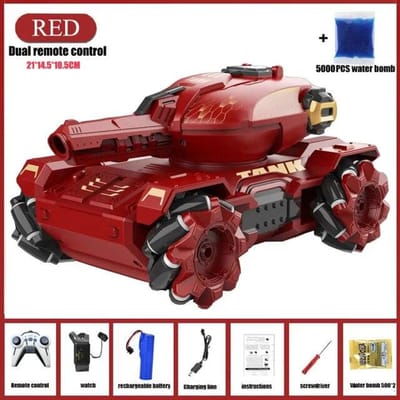 Nieuwe 2.4G RC Auto Kinderen Speelgoed voor Kinderen 4WD Afstandsbediening Auto RC Tank Gebaar Gecontroleerde Waterbom Elektrisch Gepantserd Speelgoed voor Jongens Gift Remote control + gesture remote control