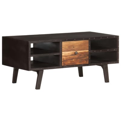 vidaXL - Salontafel - 100x50x45 - cm - massief - gerecycled - hout