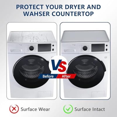 Wasmachine Deksel 50 x 60 cm - Siliconen Antislip Mat voor Wasmachines en Werkbladen