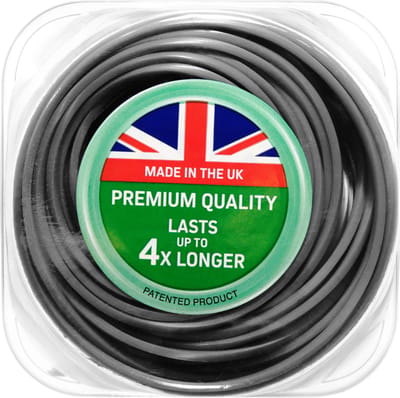 ALM vierkante trimmerdraad - 2 mm - 20 meter - versterkt met aluminium - draad voor grastrimmer en bosmaaier - 2mm maaidraad
