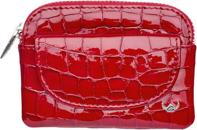 Golden Head Sleuteletui / Sleutelhouder / Sleuteltasje Met Rits - Leer - Cayenne - Rood Croco