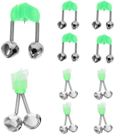 Dailygoods- Beetverklikker Set van 20 - Beetmelders met Ontvanger - Dubbele Bel - Hengelalarm - Lichtgewicht - Goede Kwaliteit - Visbel