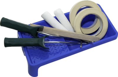 MagPaint - Verfrollerset Grote Klus - 2 Rollers - 2 Tapes - 2 Roerstaven - 1 Bakje