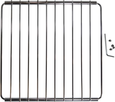 Dparts klein BBQ rooster verstelbaar - rechthoek - 23cm x 23cm t/m 38cm - universeel - uitschuifbaar ovenrooster - voor in mini oven of BBQ