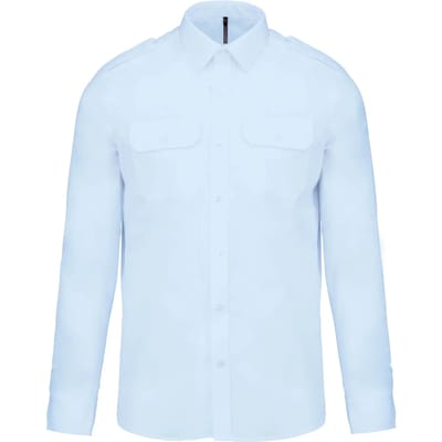 Kariban Herenpilootoverhemd lange mouwen K505 - sky blue - XXL