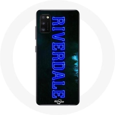 Samsung Galaxy A41 Hoesje Riverdale Series Logo Blauw blauw