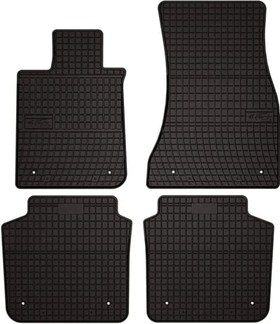 Wielganizator SolidPRO Serie - Rubber Auto Matten - BMW 7 G12 Sedan Long (2015-2022) - Zwart - Op Maat